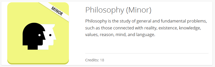 Philosophy Minor Banner